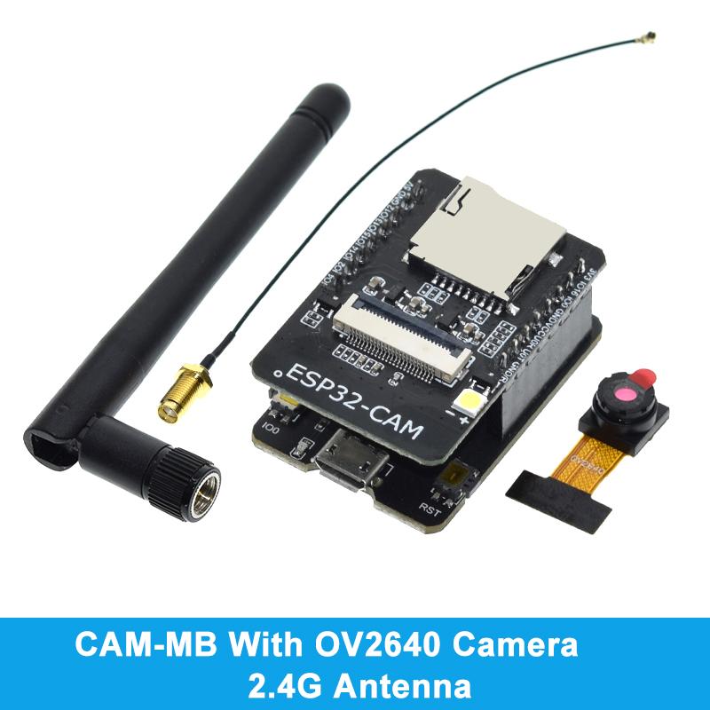 ESP32-CAM Module 2.4G Antenna ESP32 Serial To WIFI ESP32 CAM Development Board 5V Bluetooth with OV2640/3660 Camera Module DIY