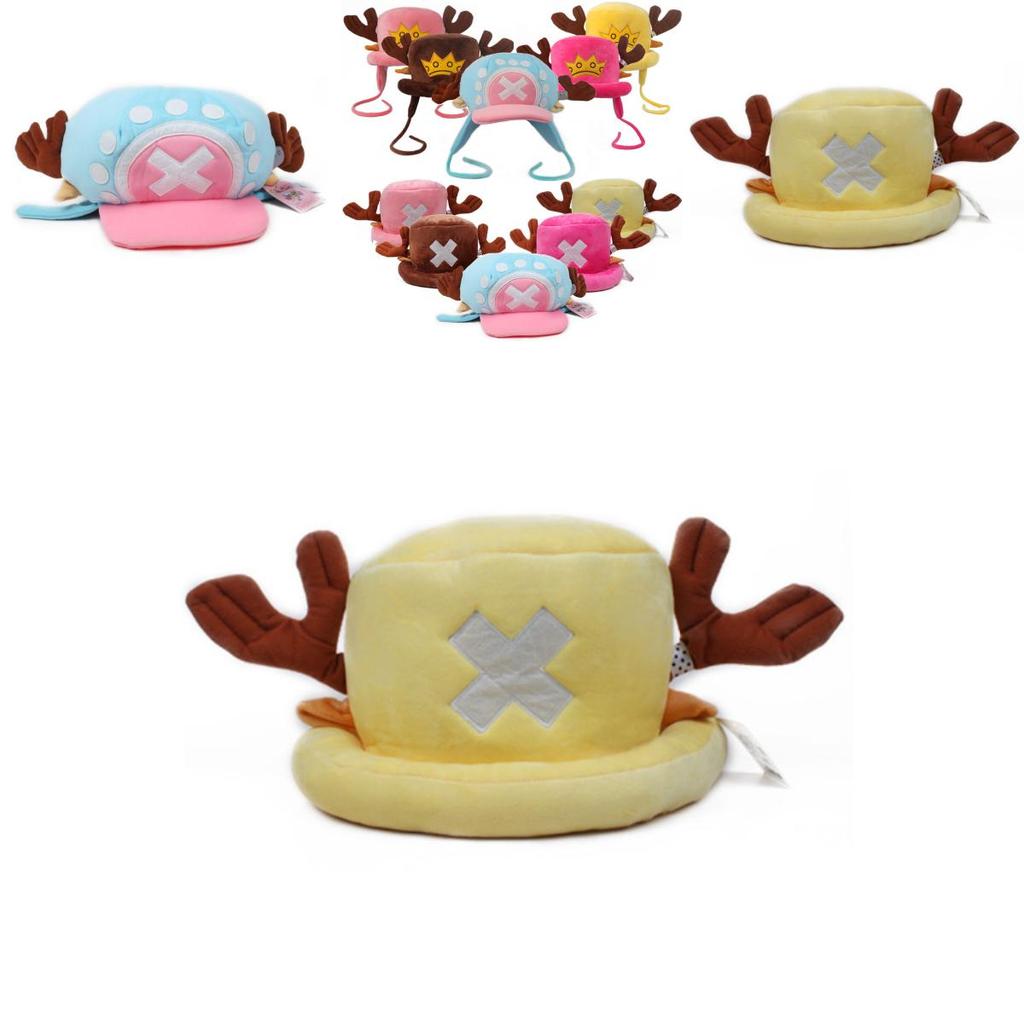 Anime One Piece Chopper Plush Fisherman Hat Soft And Cute Clothing Accessory