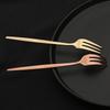 6-teiliges Geschirrset Weiß Gold Kuchen Obstgabeln Besteckset Edelstahl Besteck Spiegel Zuhause Snack Salatgabel Geschirrset