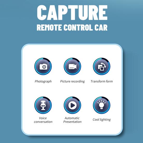 Remote Control Car with 720P Real Time Video Camera Kids Off-Road Truck Photography RC Vehicle Toy Toddlers Boys Birthday Christmas Gift