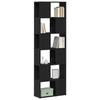 Bookshelf Room Divider Black Oak Effect 60 x 24 x 186 cm