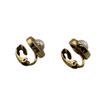 Christian Dior For both ears Round Gold Plated Earring gold Gold Plated Women Used