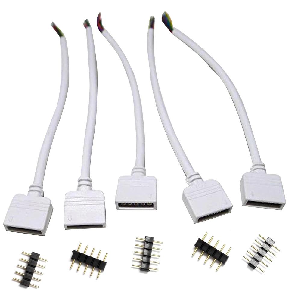 LED Strip Lamp RGB Connector 4Pin Needle LED Adapter RGBW Connector LED Connector Led Strip Light