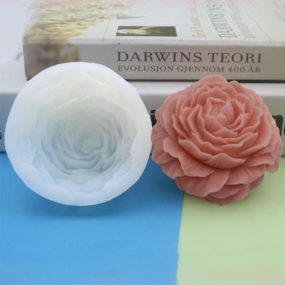 3d Stereo Peony Candle Silicone Mold Diy Creative Flower Aromatherapy Candle Gypsum Resin Craft Silicone Mold Whole
