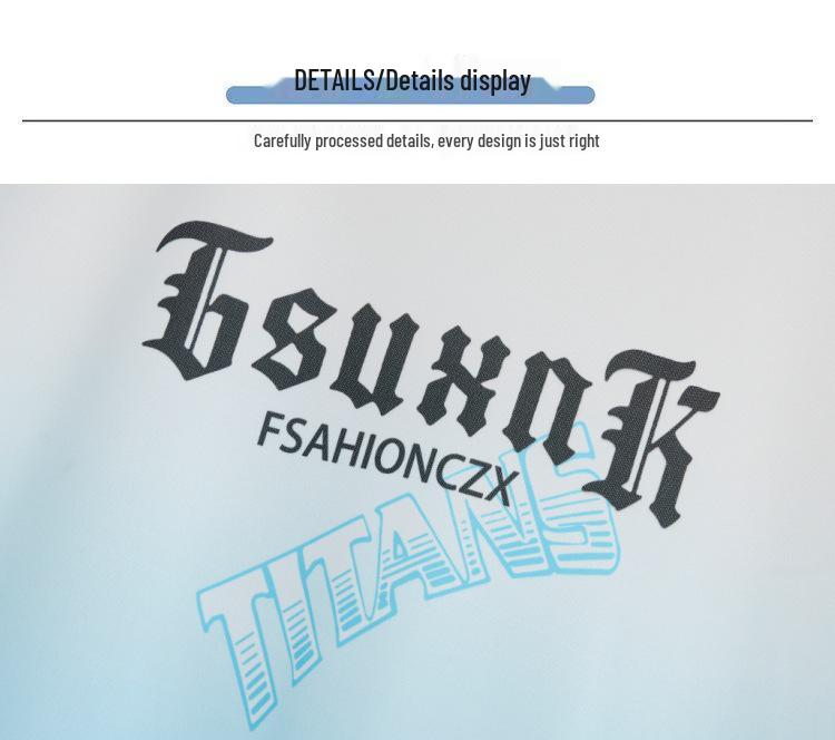 Men's Gradient Ice Silk Two-Piece Set: Short Sleeve & Shorts Summer Sportswear.