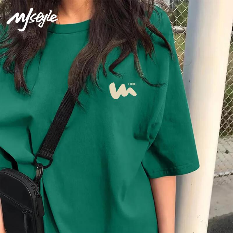 

Женская футболка MJ STYLE из чистого хлопка с коротким рукавом S