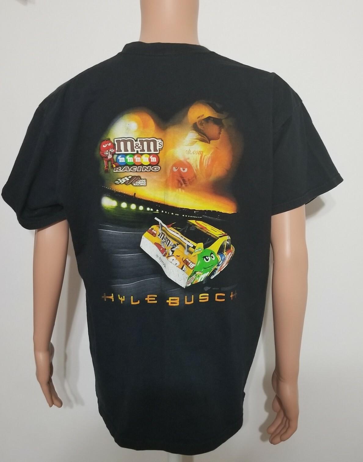 Kyle Busch 18 Nascar M and M Toyota Racing T-shirt Joe Gibbs Winners Circle 2XL XXXL