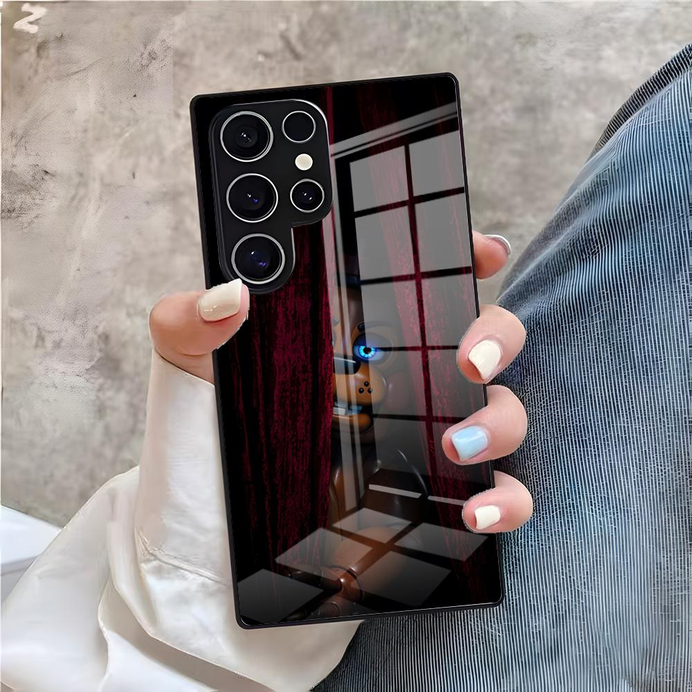 Fnaf Five-nights-At-Freddy Mobilskal För Samsung A25 A13 A33 5G A54 A36 A35 A56 A52 A14 Stötsäkert Glasfodral