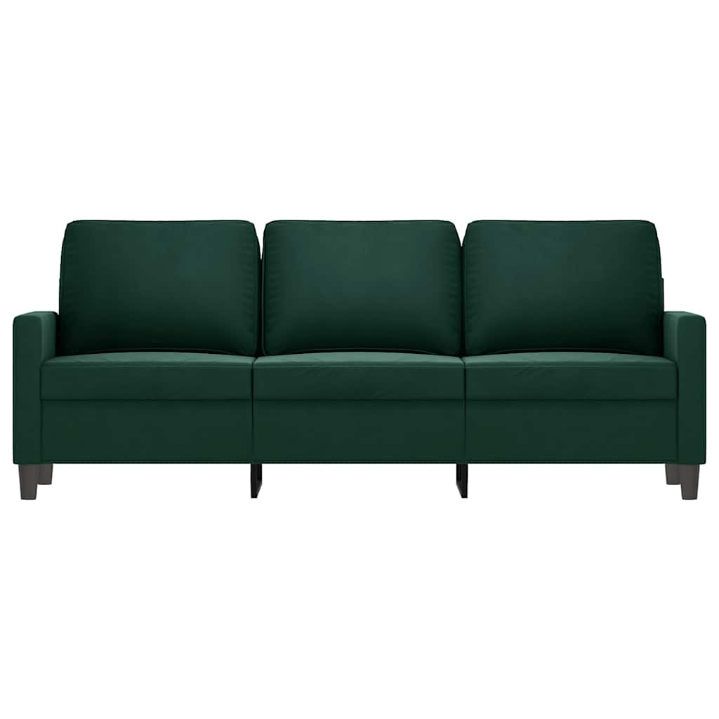 3 Seater Sofa Dark Green 180 Cm Velvet