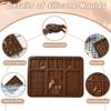 9 Cavity Heart Shape Silicone Chocolate Mold Waffle Mold 3D Grid Shape Fondant Decoration Candy Bar Baking Tools DIY