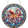 Animal Suncatcher 2D Flat DIY Rhinestone Diamond Art Window Pendants Single-Sided Drill Diamond Art Pendant Wall Door Decoration