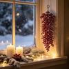 Simulation Pine Cone Hanging Faux Pine Cone Vine Plastic Xmas Candle Cup Ring  Holiday Party