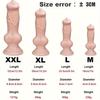 Realistischer Tierpenis-Dildo, Analplug, Prostatamassage, G-Punkt, Stimulation der Klitoris, starker Saugnapf, riesiger Weichtier-Penis, S/M/L/XL/XXL, Sexspielzeug