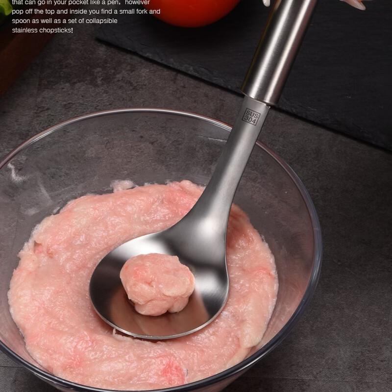 Ruhan Stainless Steel Meatball Maker Spoon Set