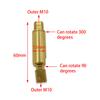 M8/M10 Universal Joint Shaking Head Short Rod Brass Universal Shaped Tube Rocker Arm Lamp Table Lamp Spotlight Accessories