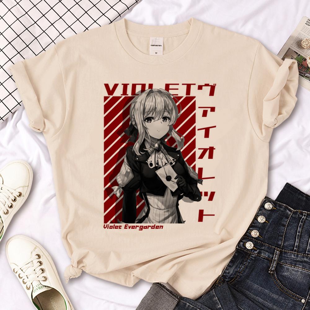 Violet Evergarden Tshirts Women Graphic Tee Female Graphic Y2k Clothes
