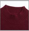 Plus Size Mid-Aged Women's Fashionable Tummy-Concealing Wool Sweater - Autumn/Winter 2025 Collection