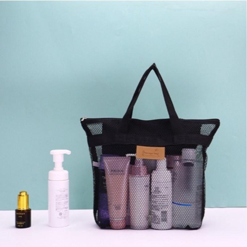 

Large Capacity Toiletry Bag Storage Bags Mesh Makeup Toiletry HandbagsPortable Tools Organizer Hanging Cosmetic Outdoor Grooming And Swimming Bag