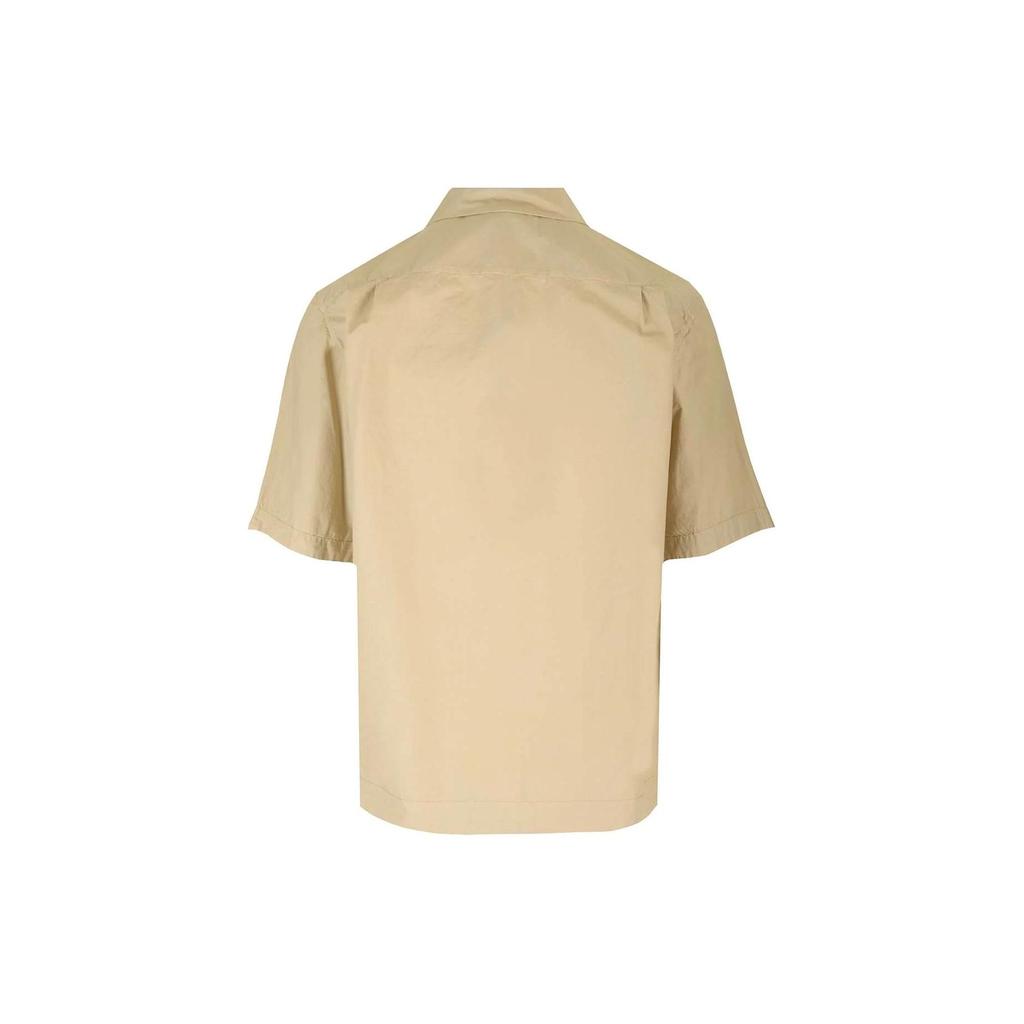 STONE ISLAND Short Sleeve Overshirt Sand Men Streetwear 801511805-V0095