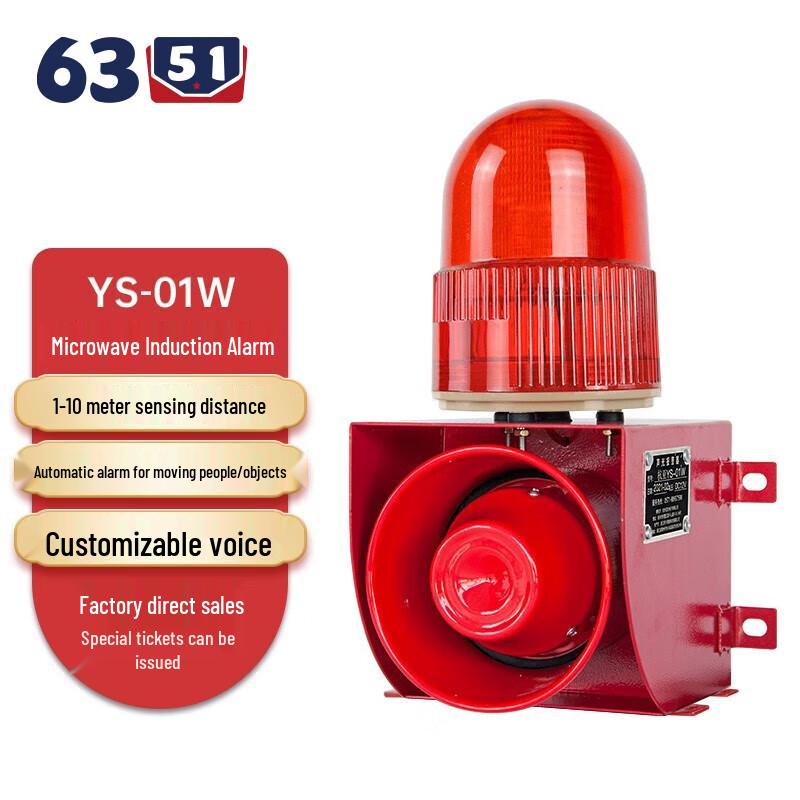 6351 Microwave Sound and Light Motion Alarm