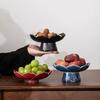 Zen Style Ceramic High-Foot Snack Plate