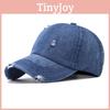 Design Damaged Fashionable Neutral Sunshade Denim Baseball Hat Outdoor For