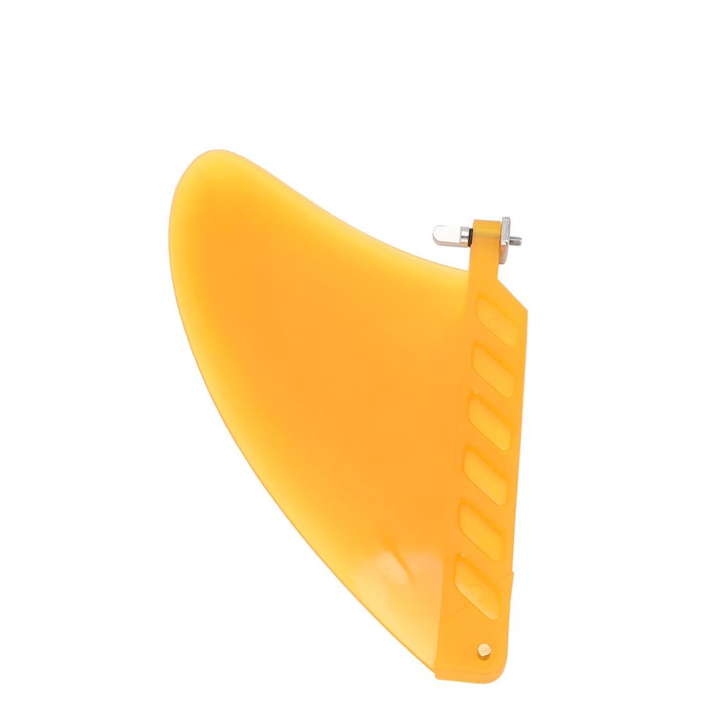 4,6 Zoll Surfboard Finne TPU Leichtgewicht Verbesserte Kontrolle Stilvolles Aussehen Paddle Board Ersatz Finne für Longboard Gelb