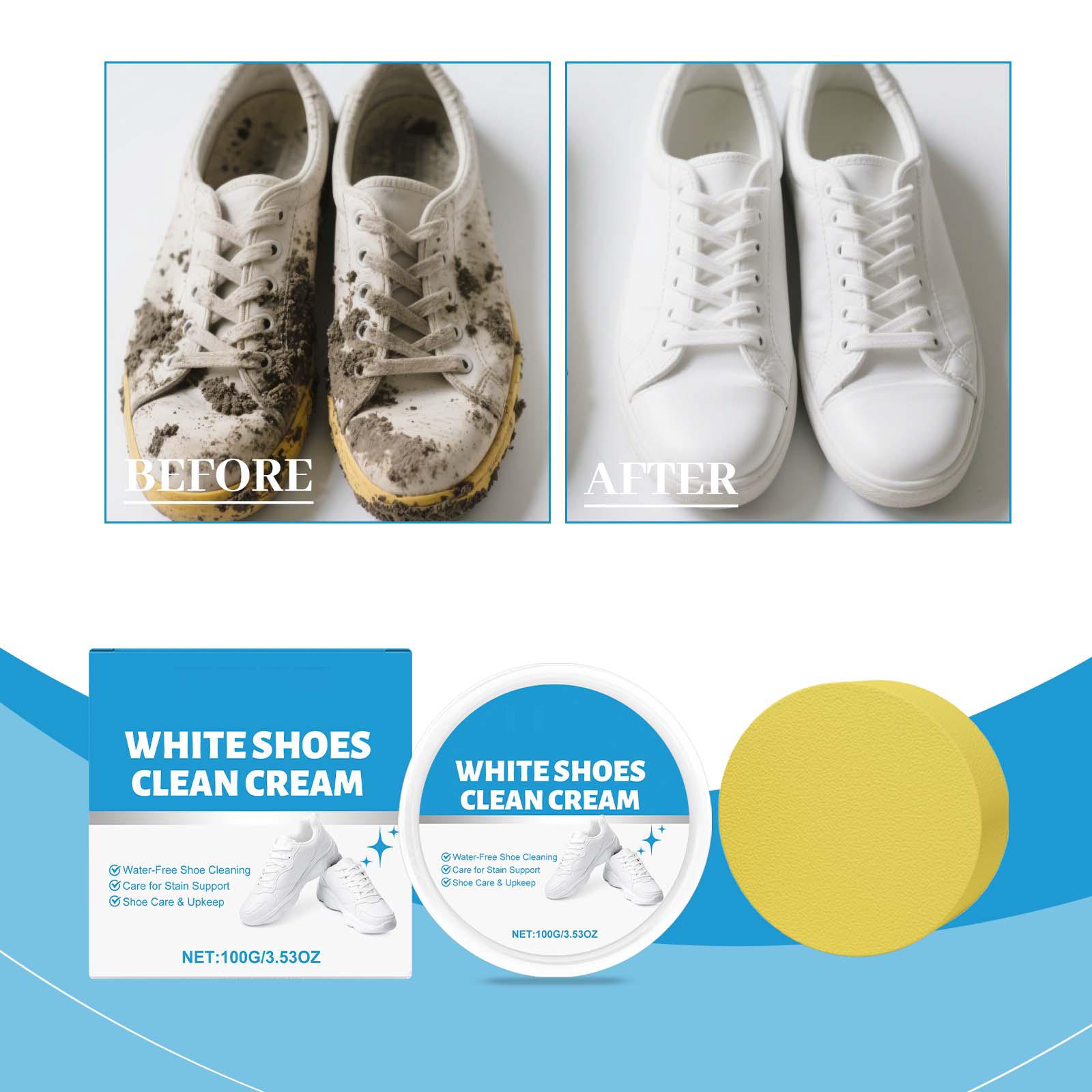 

Багатофункціональний крем для чищення взуття Крем для чищення взуття без миття one size білий