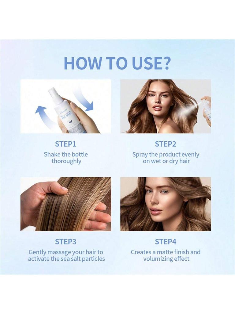 1Pc SEA SALT VOLUME HAIR SPRAY. Visually Increase Hair Volume. Moisturizing.Curling Improvement.Main