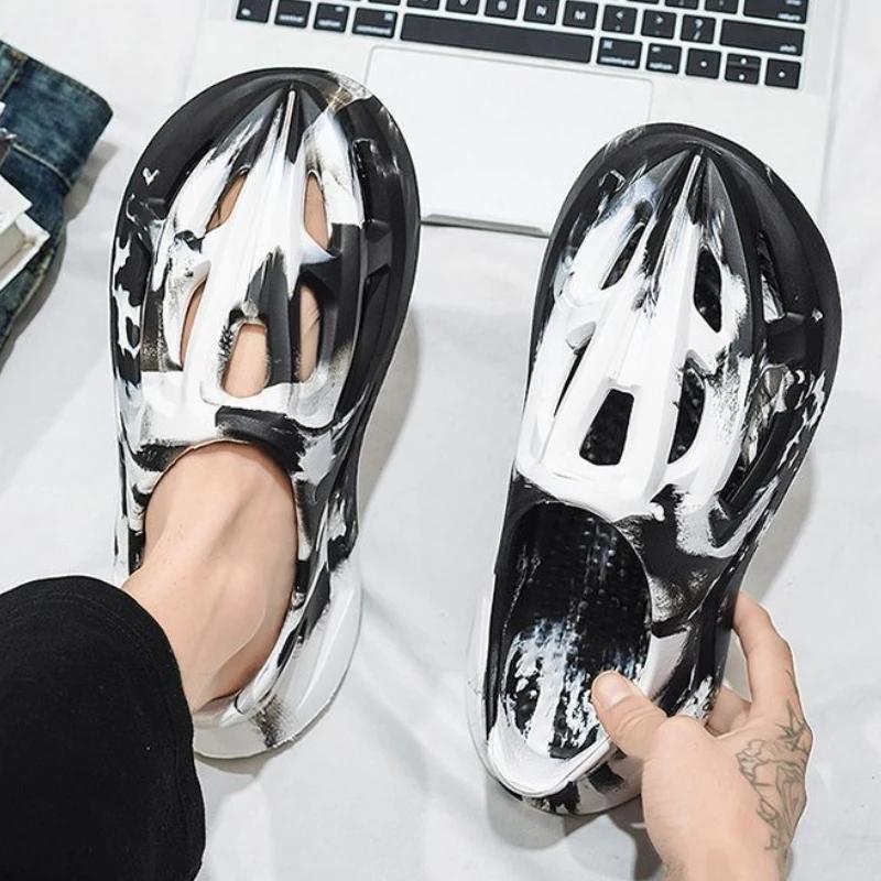 Mode Utomhus Herrsandal Andningsbar Ultralätt Ny Sommar Lågt Pris Nummer 41 Rea Mode Barfota Lyx 2025 Stilar Köp Herrsko