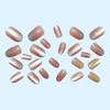 Wearable Manicure Short Style Spring And Summer High-end White Gradient Rainbow Cat Eye Glass Bead Patch