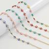 18K Stainless Steel Evil Eye Spliced Women's Bracelet - European & American Style