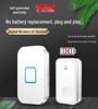 Wireless Doorbell Kit: One Transmitter, Two Long-Range Receivers, Waterproof, Smart Self-Powered, Ideal for Elderly Call.