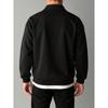 American Retro Solid Color Lapel Sweatshirt for Men, Loose and Trendy Top for Spring and Autumn