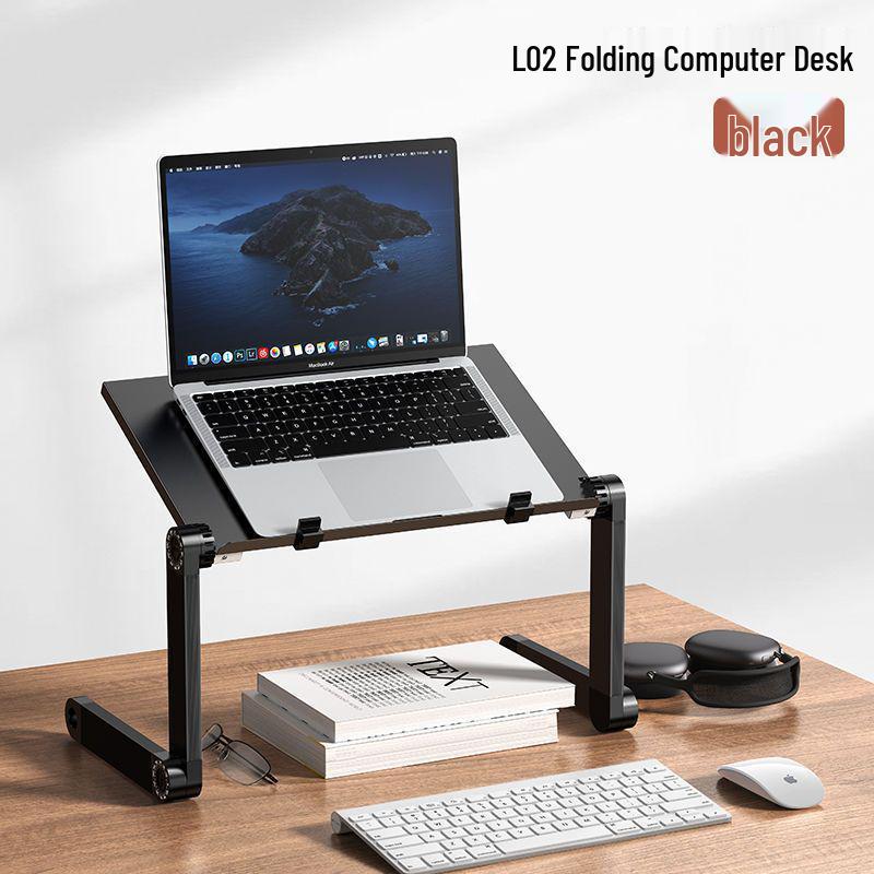 Adjustable Laptop Stand with Heat Dissipation for Bedside and Desk Use