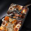 Pumpkin Autumn Leaves Coffee Phone Case Cover  for Xiaomi Poco F7 Ultra F6 F5 F4 F3 X6 X5 X4 X3 NFC C51 C55 M4 GT Soft TPU Shell