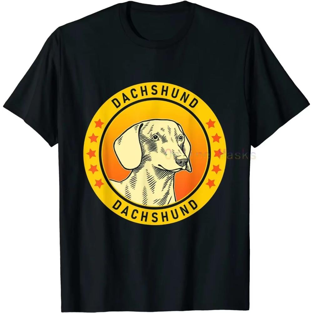 Dachshund Shirt Retro Vintage Cool Wiener Dog Mom Dad Weenie Mama Funny Gift for Puppy Pet Lover Owner Womens Mens T-Shirt