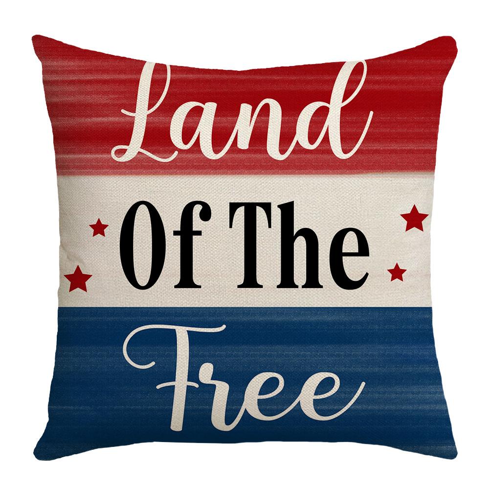 Printed Pillow Cover Plant Flower Striped Plaid Sofa Cushion Cover Bedroom Pillow Cover