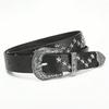 Pentagram Star Willow Nails Trend Fashion Punk Style Wide Belt Personalized Women Jeans Universal Belt Women