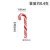 50-10Pcs Mini Candy Cane Christmas Decoration Red White Resin Candy DIY Crafts  Xmas Pendant Navidad Decor  New