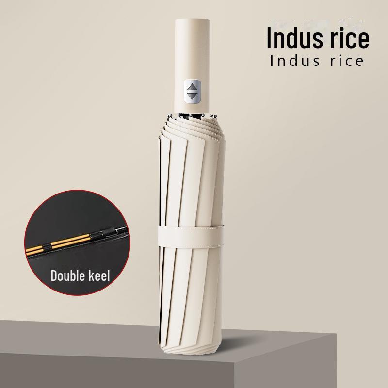 24-Bone Extra Large Fully Automatic Folding Umbrella for Sun and Rain Protection