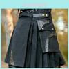 Kilt Escocês Masculino Autêntico Medieval Saia Retrô Inglaterra Para Cosplay Vintage