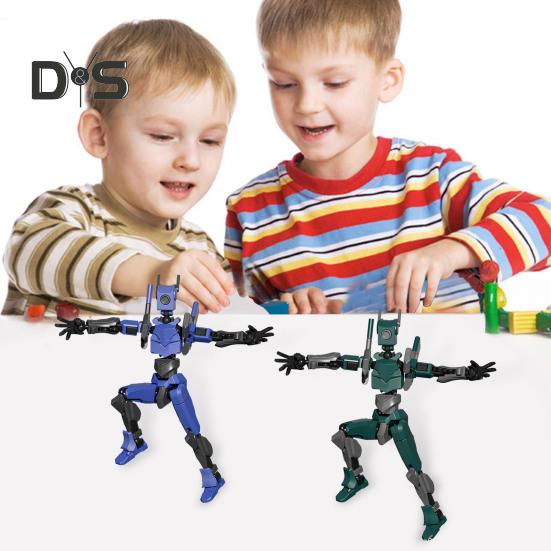 Robot Akciófigura Kiegészítőkkel Mozgatható Ízületek Robot Modell Játék Artikált Bábfigura Otthoni Irodai Dekoráció Dísz