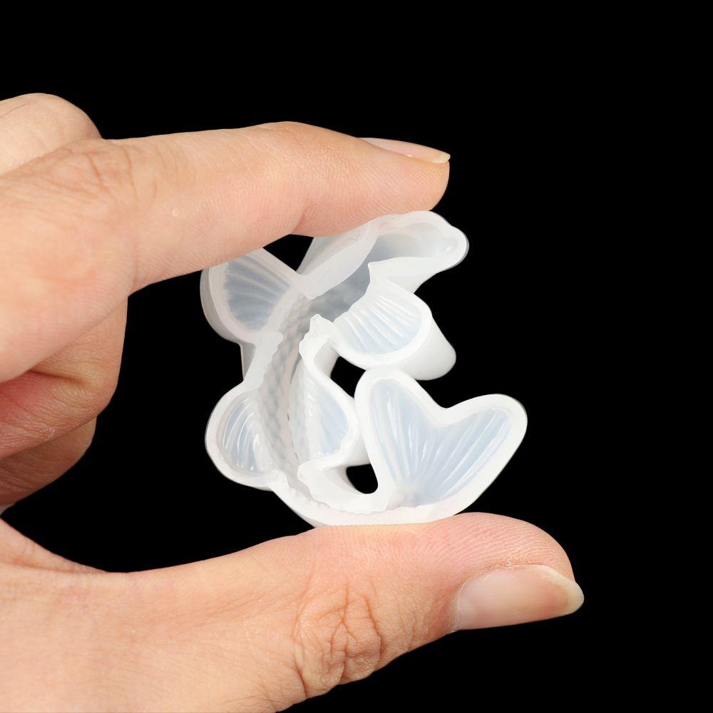 Cake Baking Craf DIY Silicone Mould Resin Casting Tool Jewelry Making Koi Fish Epoxy Mold
