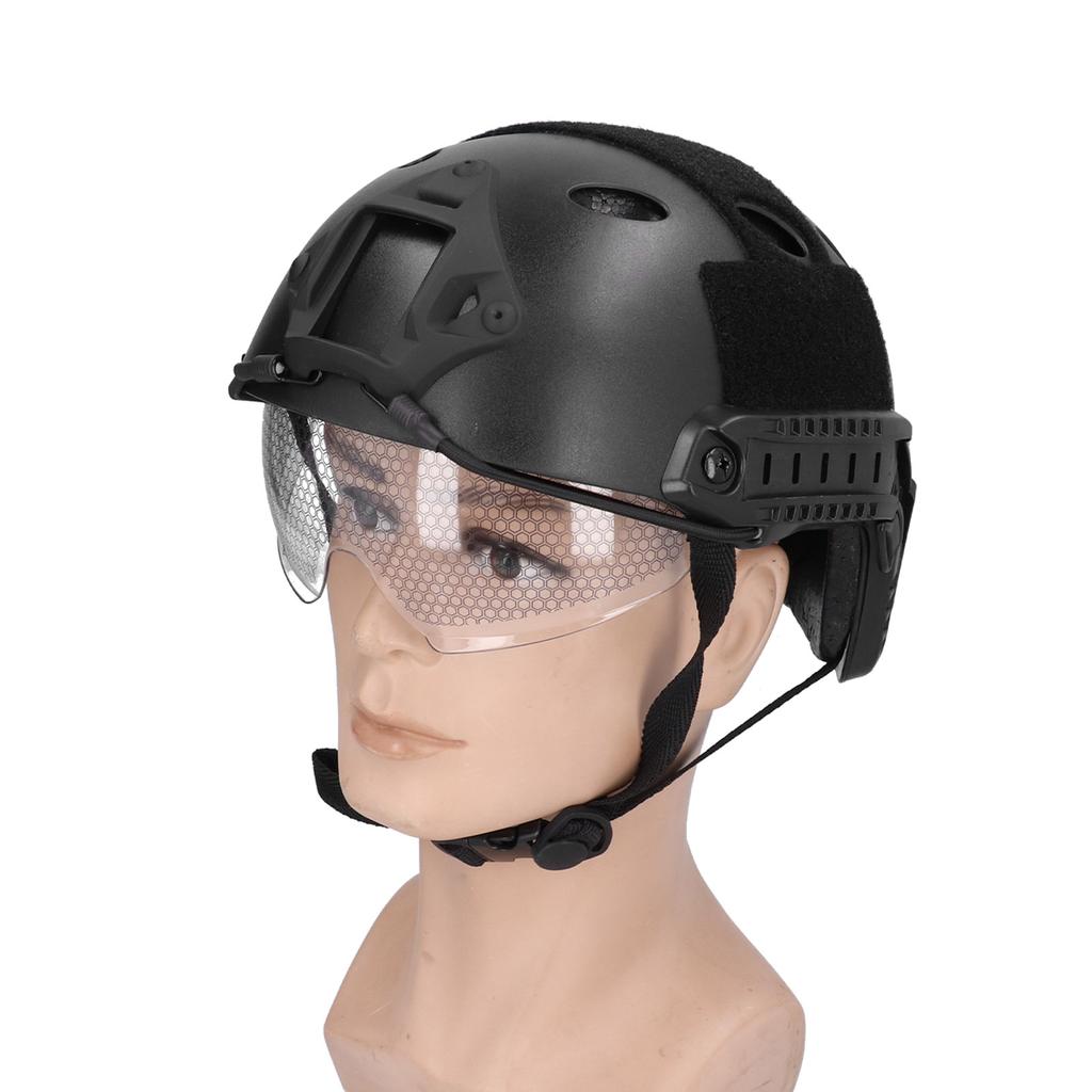 Lightweight Helmet for CS Rail Riding PJType Helmet with Goggles Protect Equipment