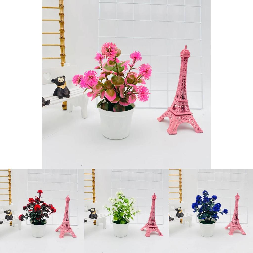 Lilac Artificial Plant Pot With Durable Plastic Material For Outdoor Yard And Wedding Decoration