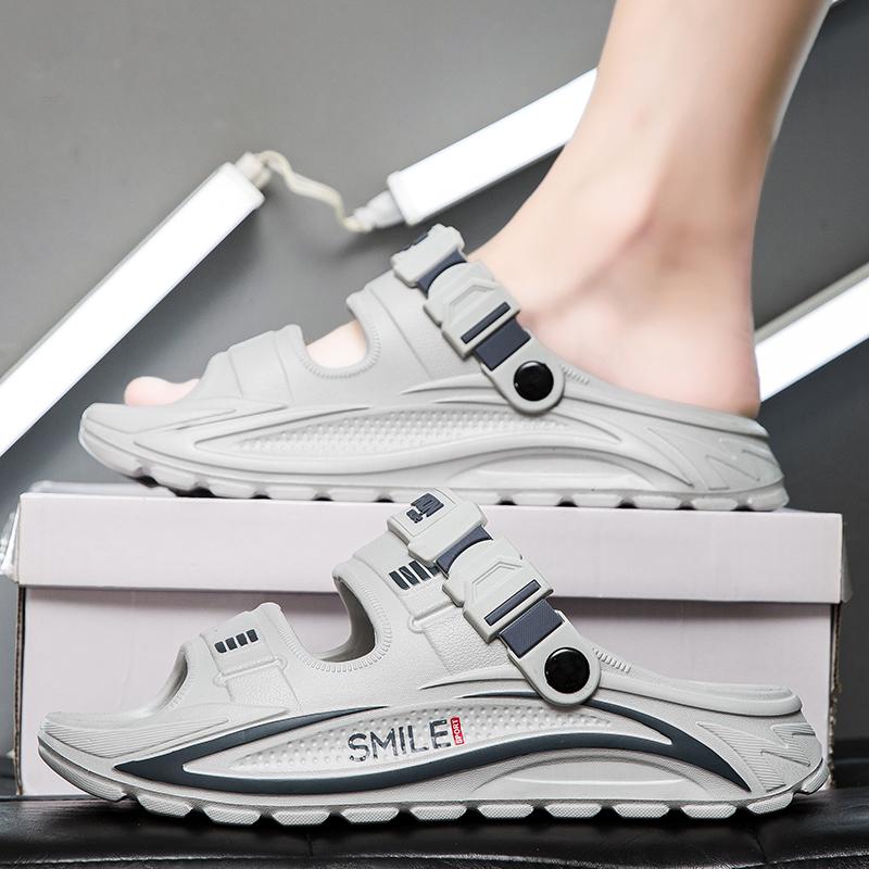 Summer Men's Sandals Outdoor Wear Dual-purpose Slippers Soft Sole EVA Anti Slip Beach Sandals