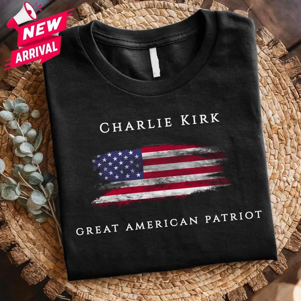 Charlie Kirk Memorial Tee Pray for Charlie Kirk T-Shirt - All Size M