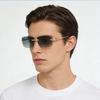 Frameless Square Metal High-end Glasses Fashion Trendy UV Resistant Outdoor Sunscreen  Sunshade Sunglasses