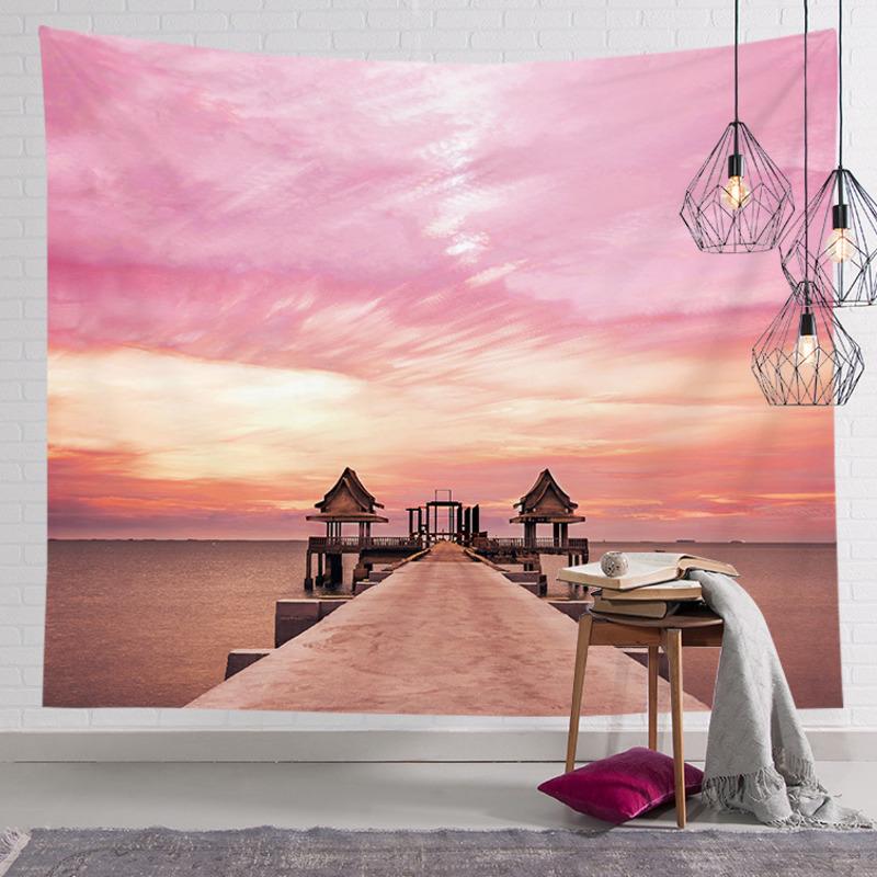 Room Decor Pink Kawaii Wall Hanging Tapestry Backdrop Cloth Living  Bedroom Blanket Yoga Mat Carpet Beach Towel